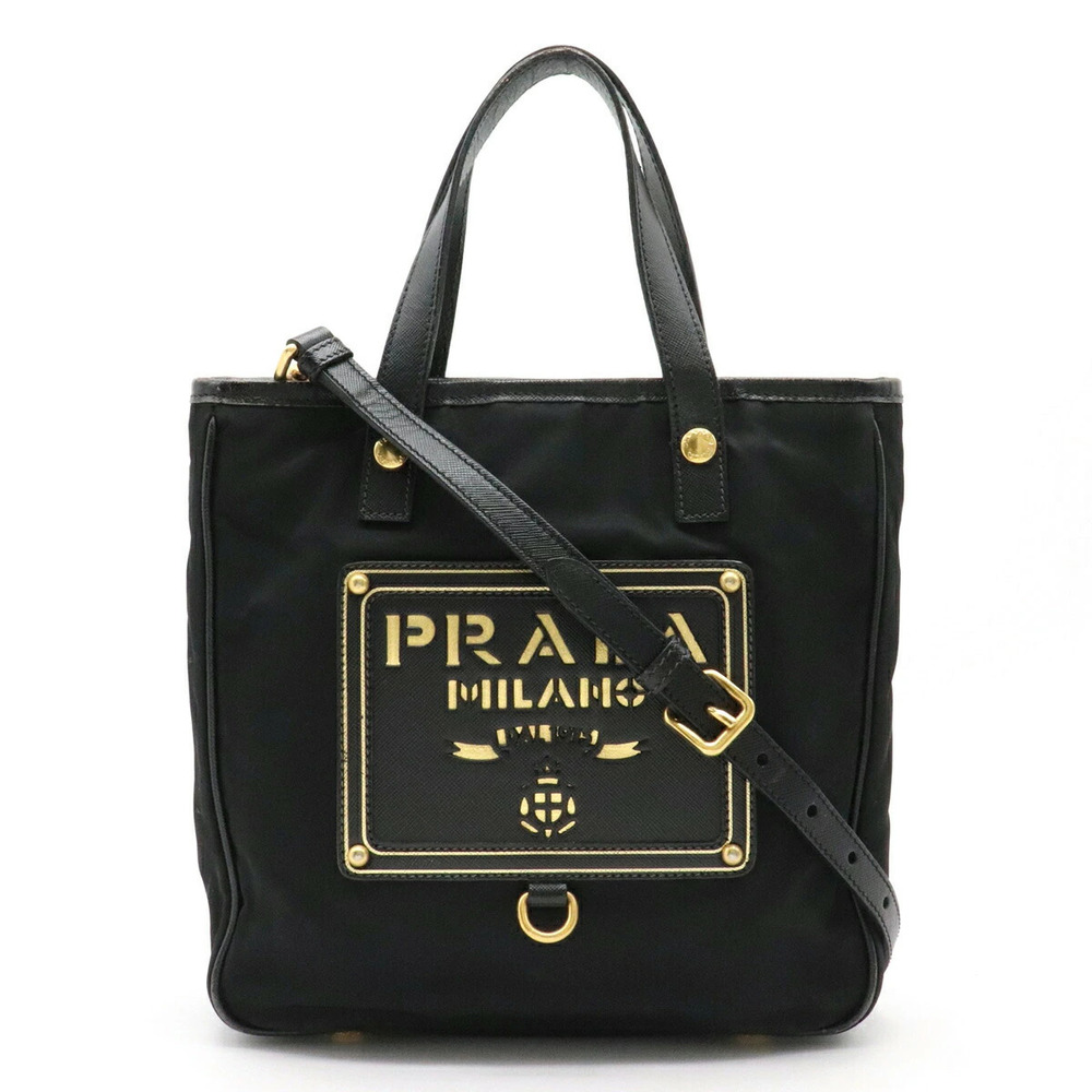 Prada Handbag Crossbody Bag Leather NERO Black